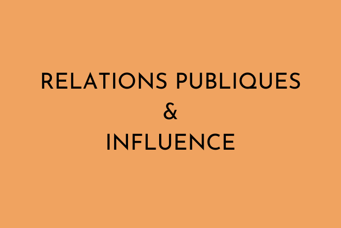 Relations publiques et influence